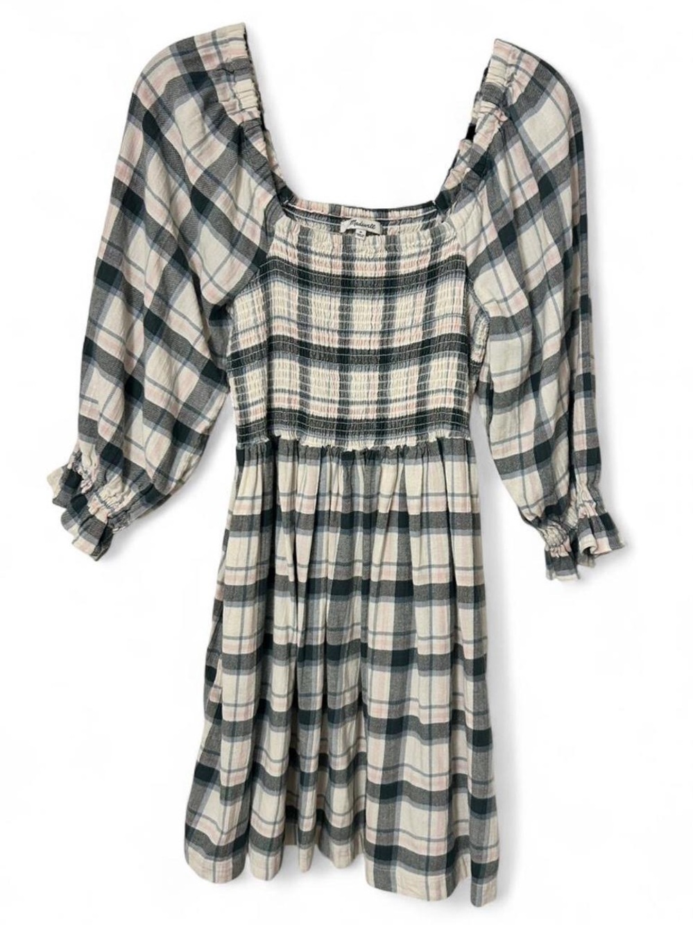 Madewell Smocked Cottagecore Dress